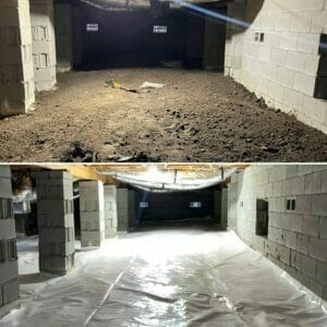 Crawlspace encapsulation in Pink HIll NC